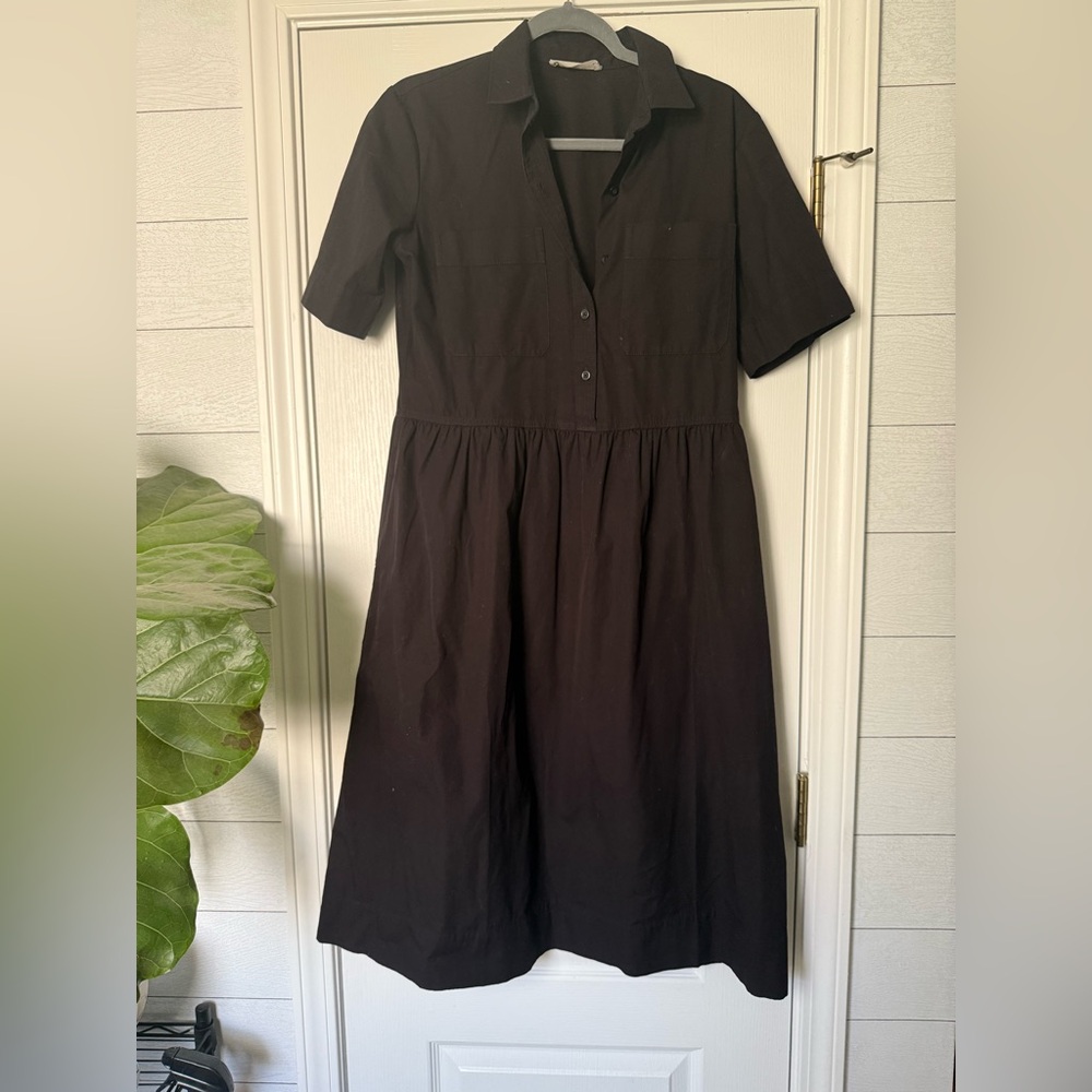 Everlane Classic Black Midi Dress